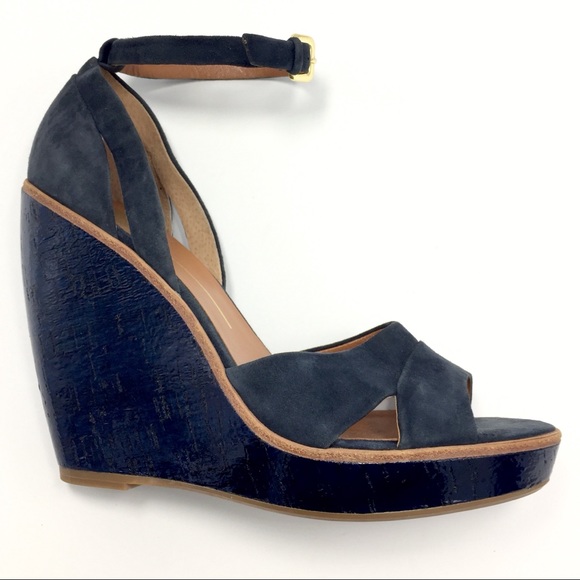 Dolce Vita Shoes - Dolce Vita Paiva Blue Suede Platform Sandal 10